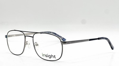 NEW INSIGHT MOD.1001 C02 BLACK BLUE AUTHENTIC EYEGLASSES 55-19