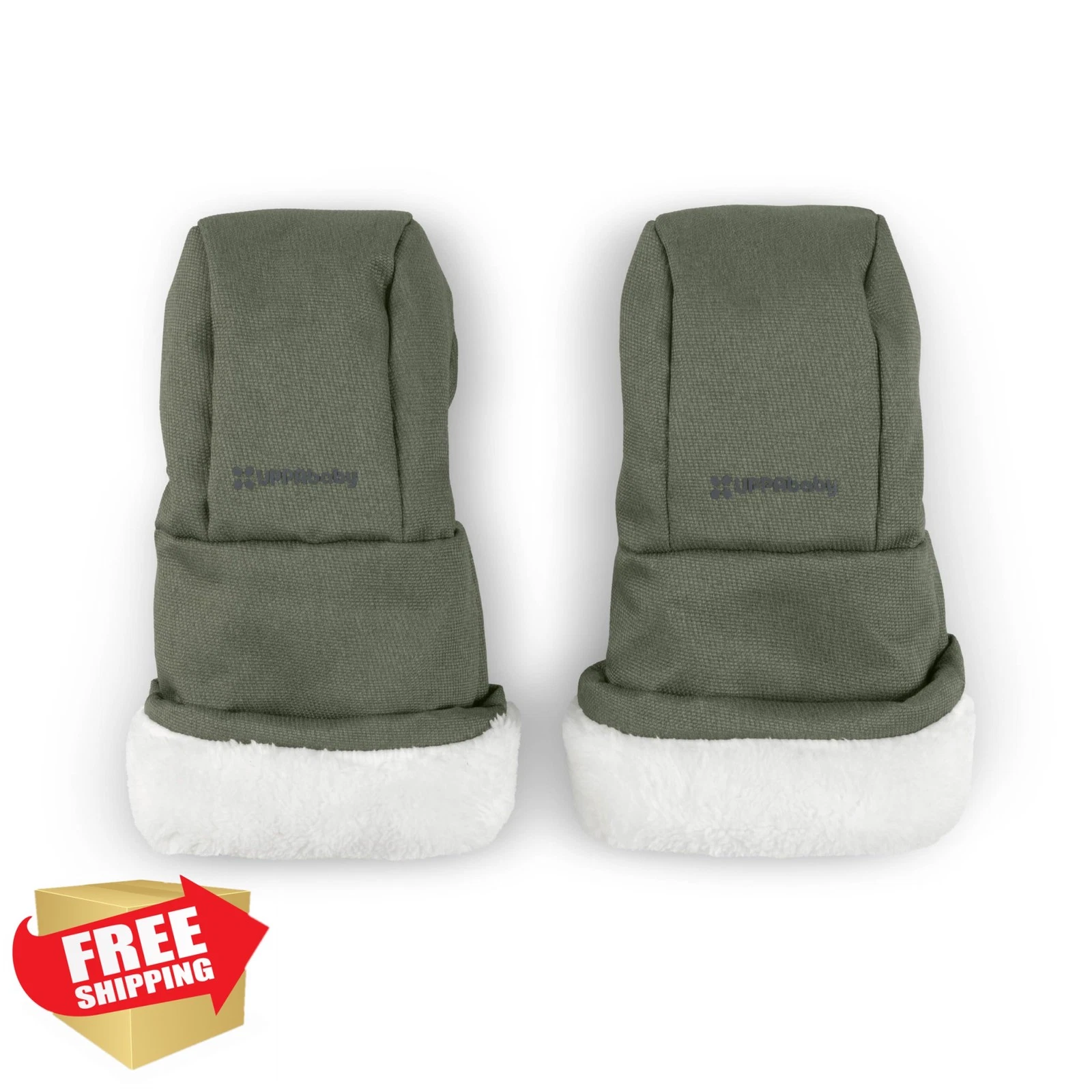 UPPAbaby Evelyn Meadow Green CozyHandmuff Stroller