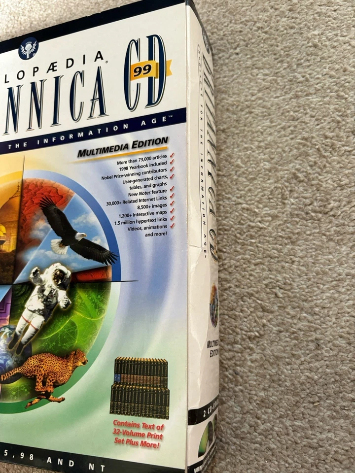 New Encyclopedia Britannica CD-ROM99 Multimedia Edition big box PC game software - Image 2 of 4