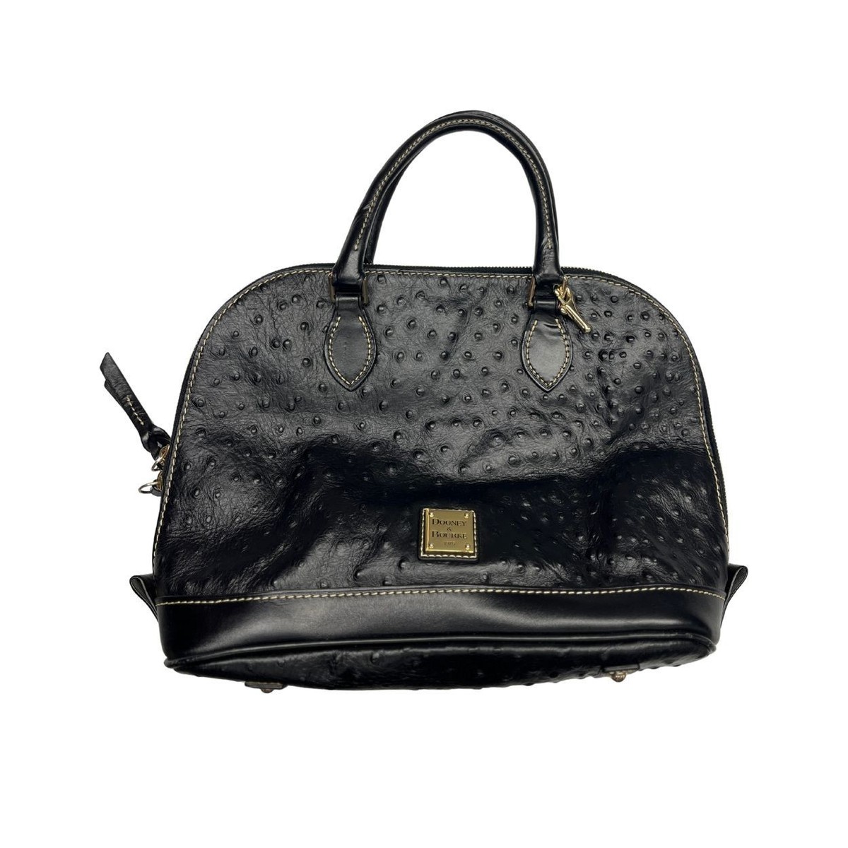 Vintage Dooney Bourke Toni Ostrich Satchel Bag