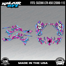 Graphics Kit for Suzuki ATV LTR450 (2006-2011) Snagged Series - MAGENTA