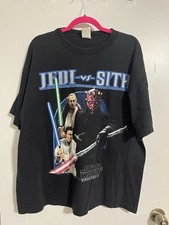 Vintage Star Wars Episode 1 Jedi Vs Sith T-Shirt XL Darth Maul Obi Wan Qui Gon