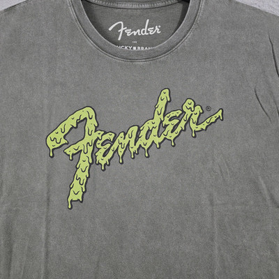 LUCKY BRAND Fender Shirt Mens 2XL XXL Green Strat Monster Guitar Metal Rock NWT