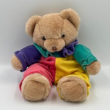 Vintage Russ Berrie Bo-Bo The Clown Plush 13  Stuffed Bear 1037