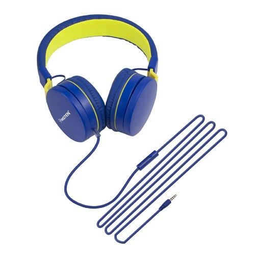 Kids Headphones 85dB Safe Volume Limited On-Ear Wired 3.5mm Earphones with Mic - Picture 10 of 10