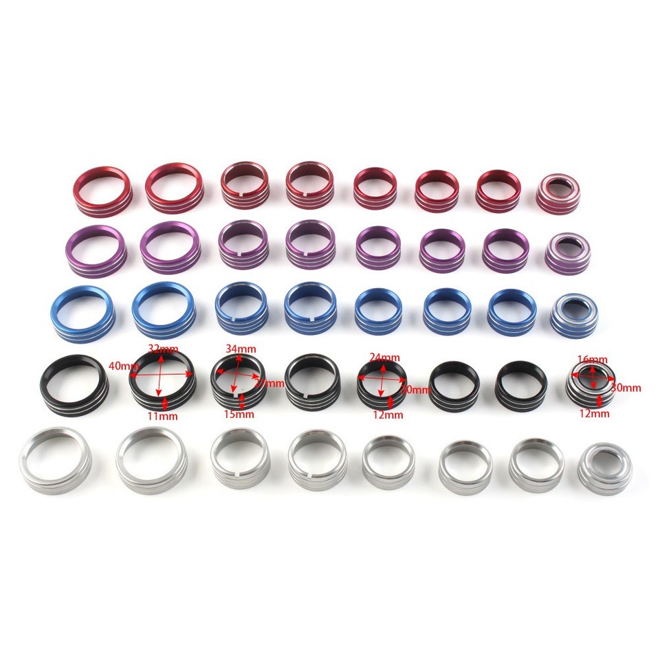 Center Console Air Conditioner Switch Button Knob Trim Black Fit ...