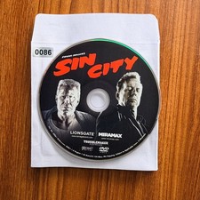 Frank Miller's Sin City DVD 2005 Widescreen Bruce Willis Robert Rodriguez Disc