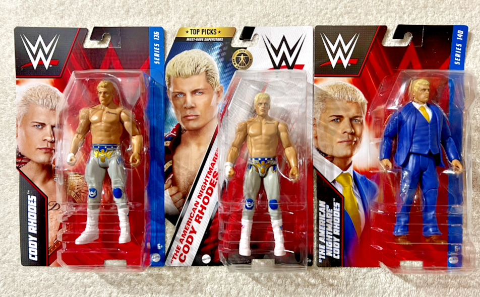rhodeまとめset WWE CODY RHODES SET OF 3 SERIES 136 / SERIES 140 / 2024 TOP