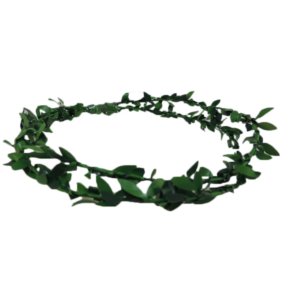 Green Laurel Leaf Roman Trojan Egyptian Plastic Costume Headband - Image 3 of 4