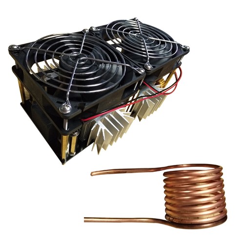 Modulo scheda riscaldamento a induzione 1800W 40A ZVS con tubo rame DC 12V-48V - Foto 11 di 11