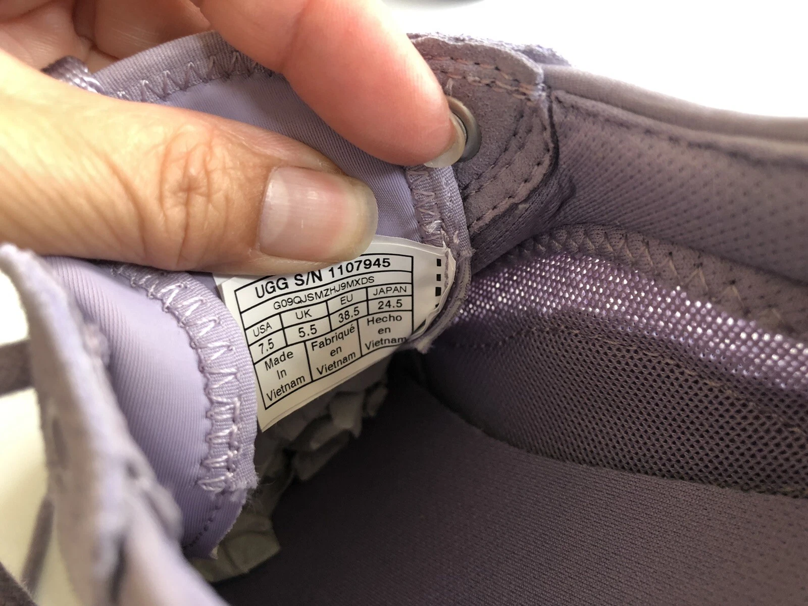 SCARPE SNEAKERS UGG LA CLOUD LOW JUNE BLOOM US 7.5 EU 38.5 UK 5.5