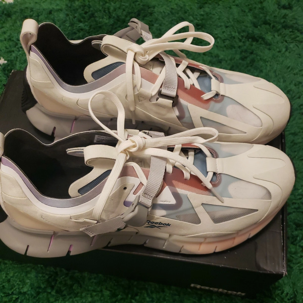 Reebok Zig Kinetica Concept Type 1 Size 11.5 White Grey EG7477 New in Box