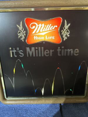 NEW OLD STOCK MILLER HIGH LIFE BEER BOUNCING BALL LIGHT UP MOTION