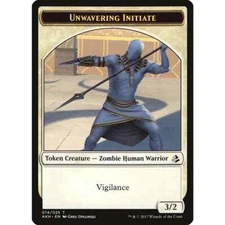 10 Token Cards - Unwavering Initiate Amonkhet - SAME ART - NM/SP - Magic MTG FTG