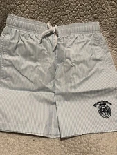 Vilebrequin X Brooks Brothers RARE Boys Swim Trunk Suit Shorts Size 10 Blue-Gray