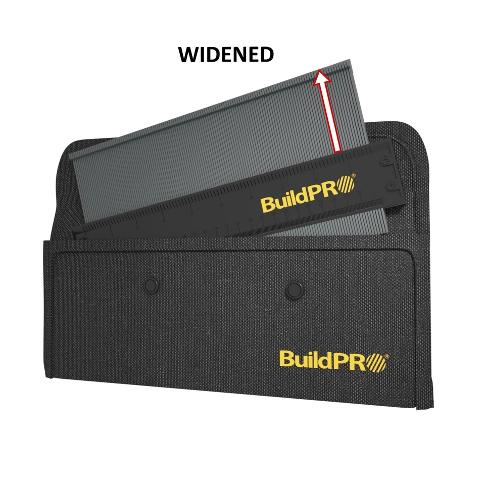 BuildPRO Contour Gauge 10” with Metal Lock – Includes Carry Bag & Pencil - Image 3 of 4
