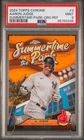 2024 Topps Chrome Summertime In The Park Aaron Judge Orange /25 PSA 9