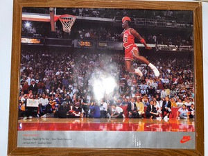Michael Jordan 1992 Vintage Original Nike cartel Slam Dunk Contest  Enmarcado 16x20 | eBay