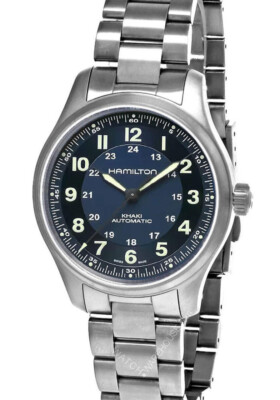 HAMILTON Khaki Field Titanium AUTO 42MM Blue Dial Men's Watch H70545140