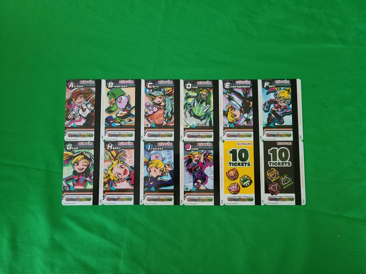 Konami Smash Stadium Collector Cards NEW Round 1 Full Set With