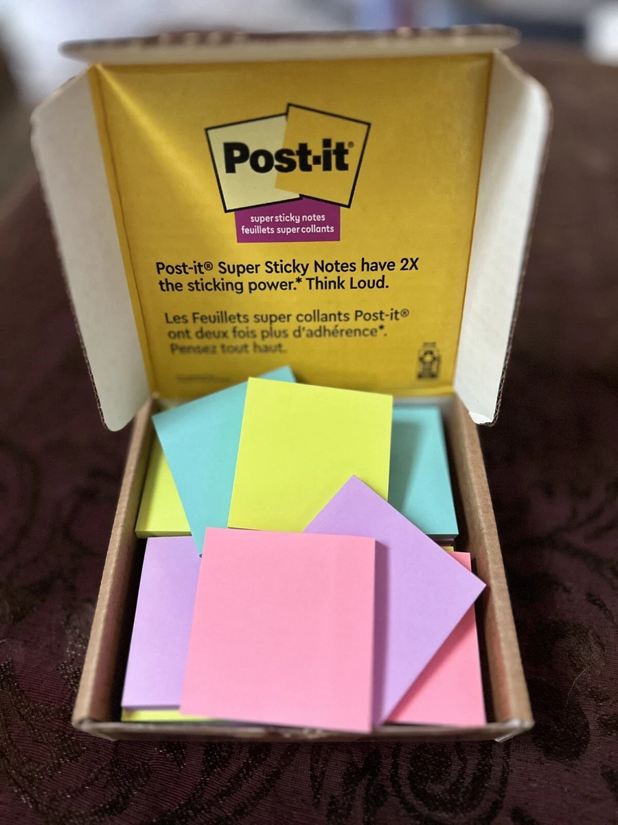 CASE SALE SUPER STICKY POST IT NOTES