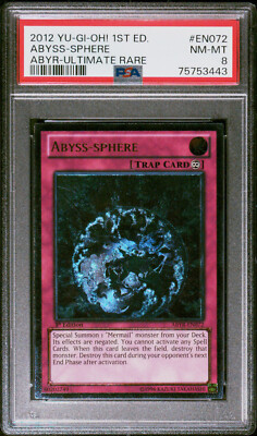 2012 Yu-Gi-Oh! 1. Edition Abyss-Sphere Ultimate Rare PSA 8 NM #75753443