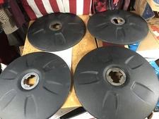 used SET OF 4 FlowBelow Aero Wheel Covers Black Flow Below