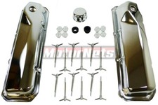 Ford 351c 351m 400m Chrome Engine Dress-up Kit W Valve Covers Wing Nuts