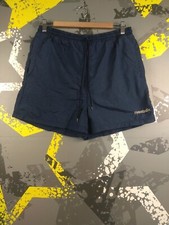Reebok Vintage Shorts With Pockets Blue 90s Made in Malaysia Men Size M ig93