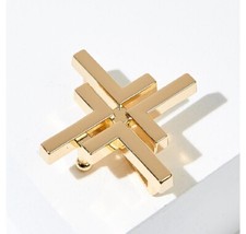 14K GOLD Plated BELT BUCKLE India Hicks LETTER L Fashion Accessory Gift NIB