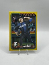 TYLER HOLTON 2024 Topps Update Yellow Parallel Rookie Card RC #US33 Tigers