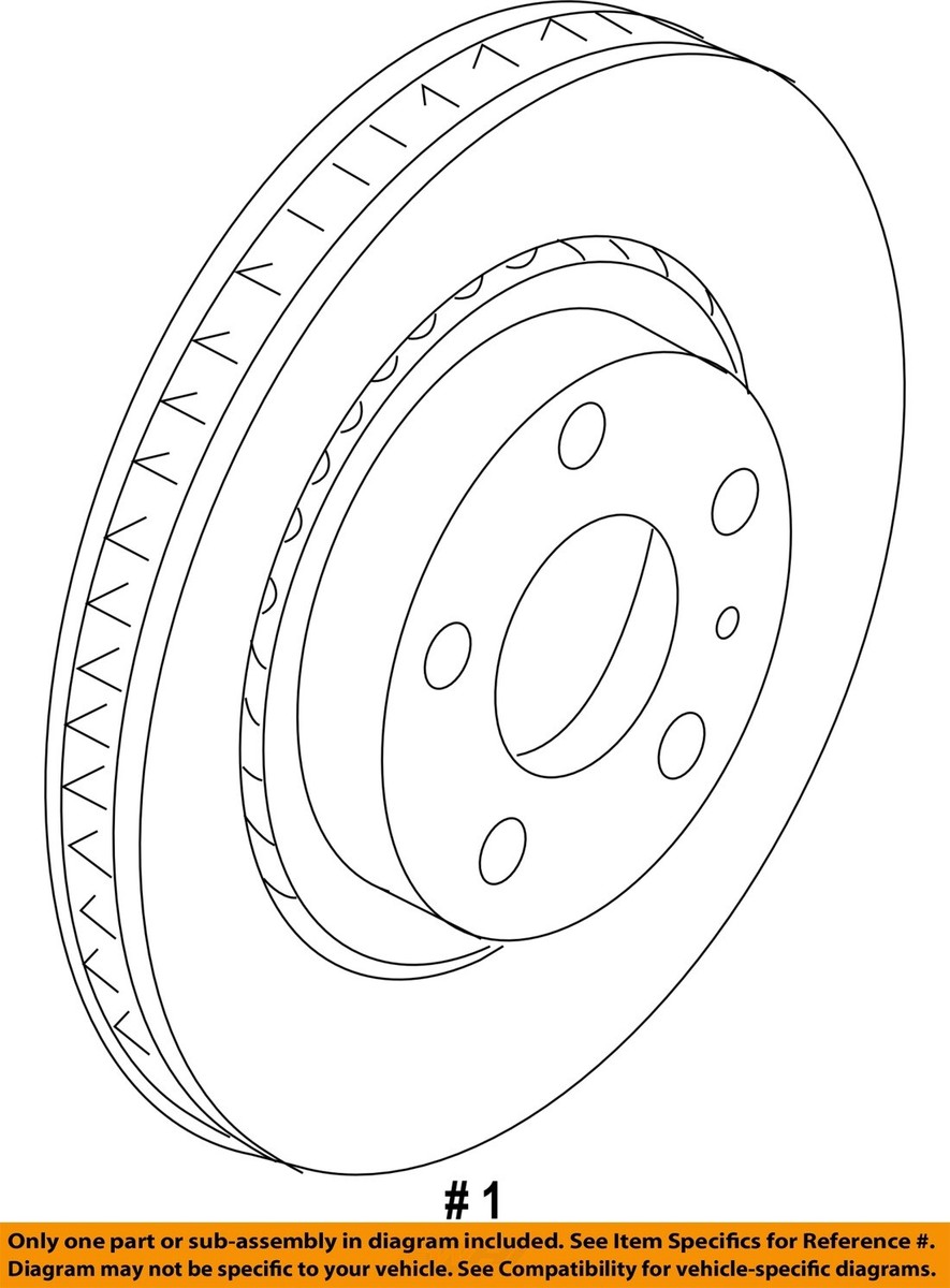 MAZDA OEM 16-17 CX-9 Front Brake-Disc Rotor TK7833251B | eBay