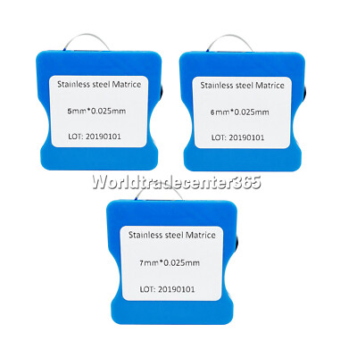 Dental Metal Matrix Striproll Band Stainless Steel width 5/6/7mm 0.025