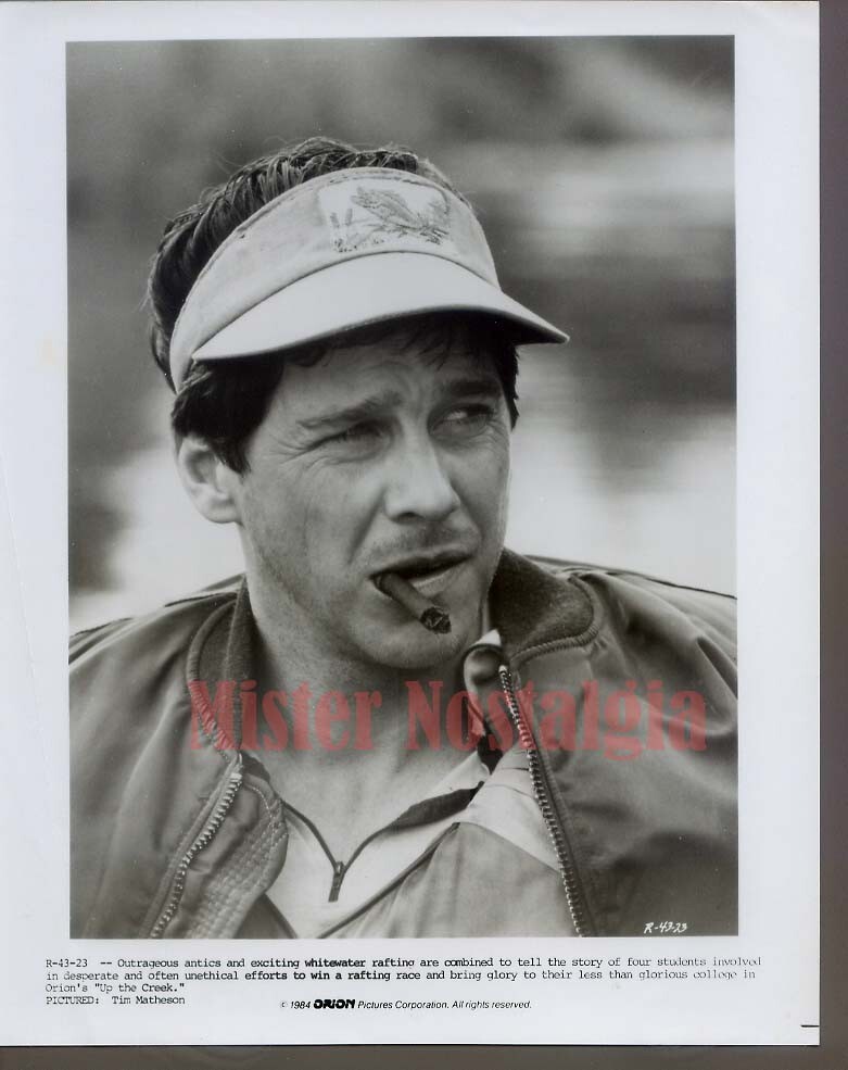 Vintage Photo 1985 Up The Creek  Tim Matheson smoking cigar