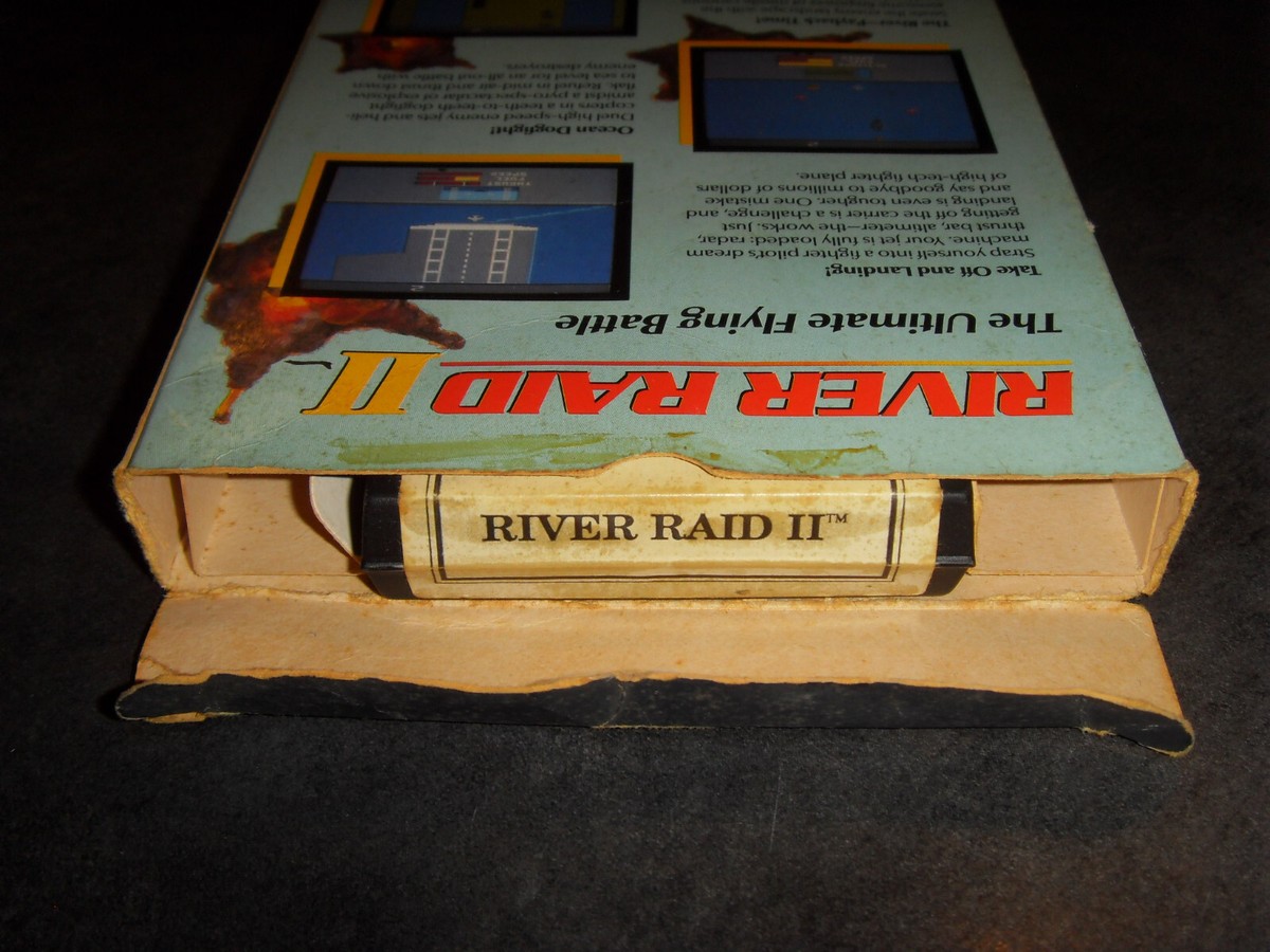 River Raid II Sur Atari 2600 – 1ère édition 1988, Boîte Abîmée Mais Jeu Et Notice