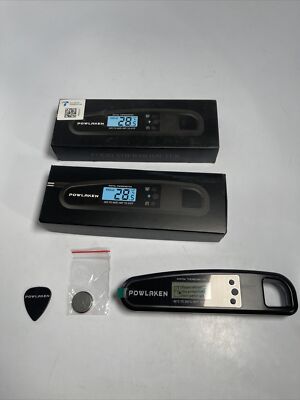 Powlaken Instant Read Meat Kitchen Cooking Digital Food Thermometer Deep Fry BBQ