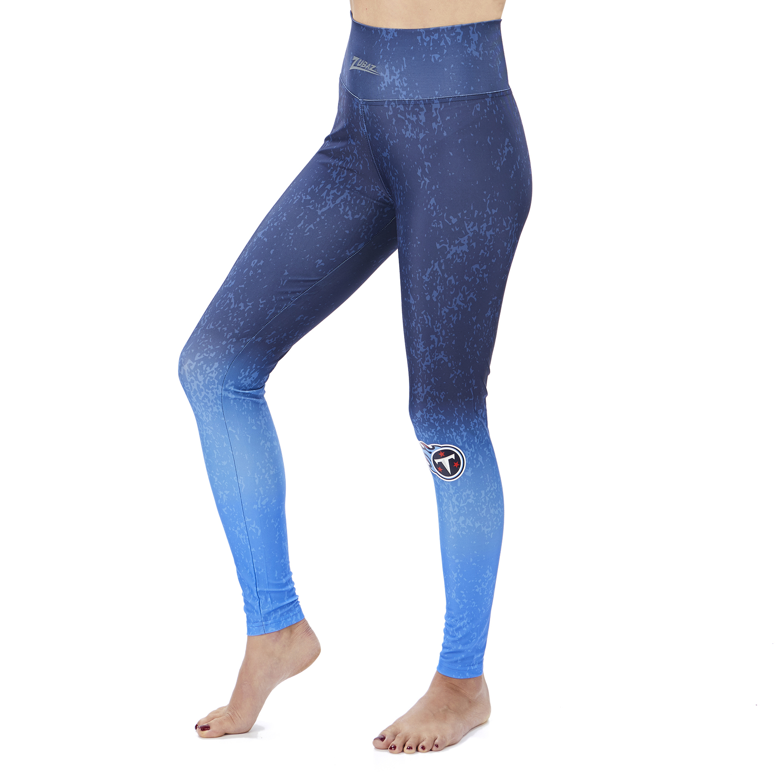 Обтягивающие градиентные леггинсы Zubaz NFL Womens Tennessee Titans
