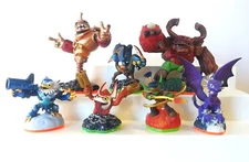Skylanders Lot of 7 Figures Bouncer Jet-Vac Trigger Happy Cynder Drobot Tree Rex