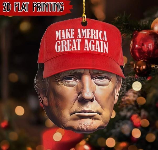 Ornament, Donald Trump President Car Ornament Xmas Gift Donald Trump Christmas