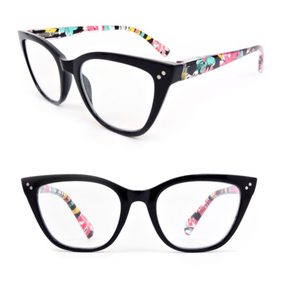 Oversized Cat Eye Frame Spring Hinges Women's Reading Glasses