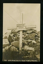 Real Photo postcard RPPC Maine ME Waymouth's Cross