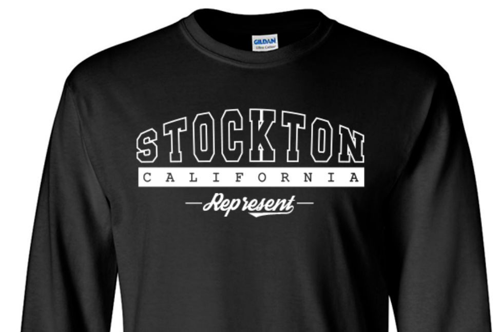 Stockton California State T-Shirt  Long Sleeve Graphic Tees Unisex Apparel-image