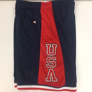 red white and blue champion shorts