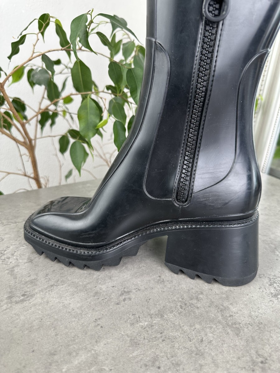 Chloe Betty Rain Boots Women`s Size 37 | eBay