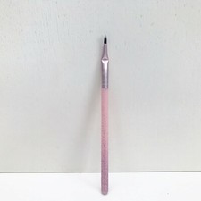 MAC 514SES Pink Bent Detail Brush for lining eyes, Travel Size, Brand New!