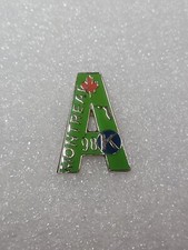 Kiwanis International Montreal Convention 1998 Letter "A" Enamel Green Pin