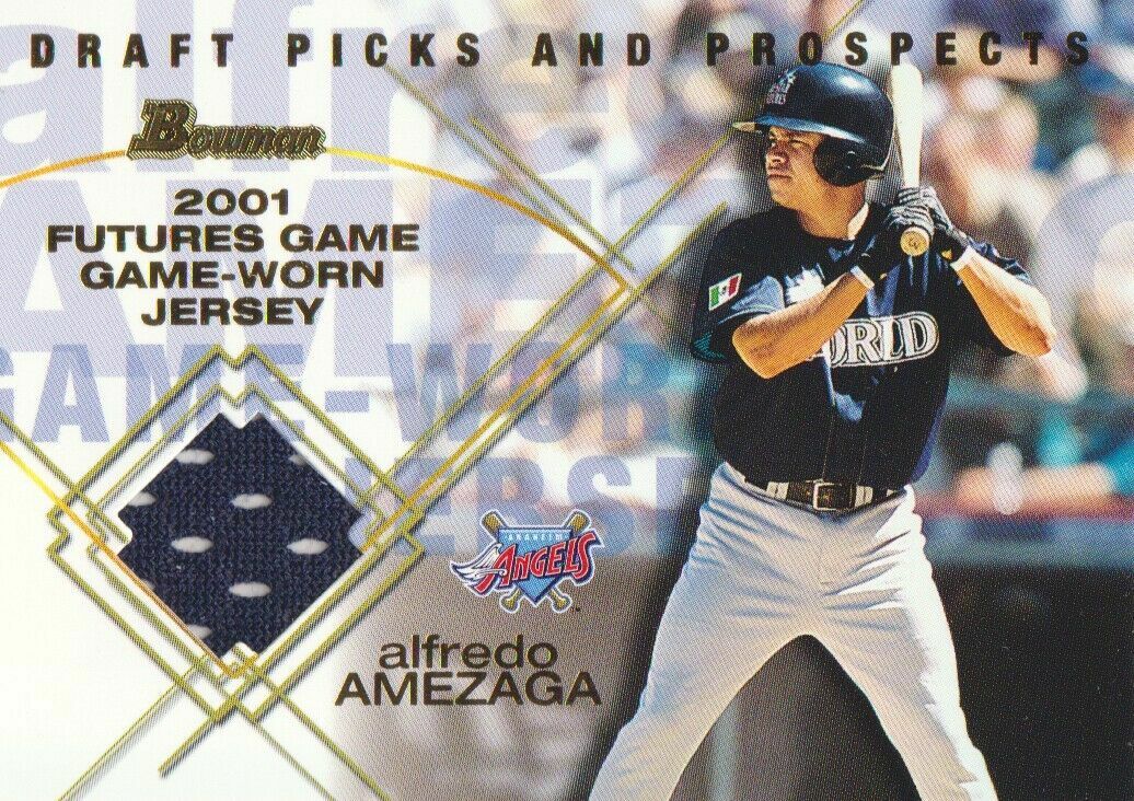 2001 Bowman Draft Baseball Futures Game JERSEY FGRAA Alfredo Amezaga