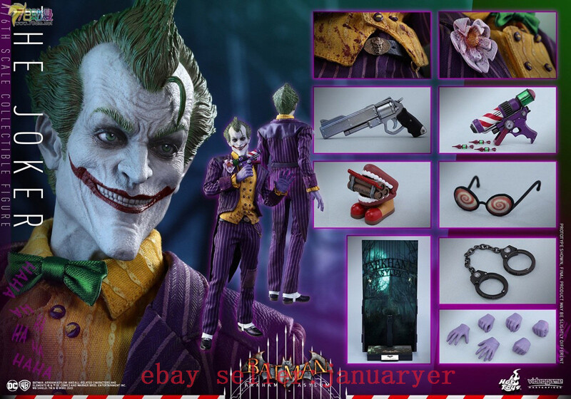Perfect Hot Toys Vgm27 1/6 Batman Arkham Knight Joker Action
