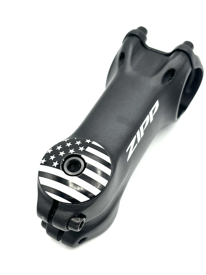 American Flag - Auriculares de bicicleta sin rosca Tapa de potencia 1 1/8 EE. UU. Negro Foto 2 de 4