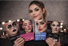 Juego de 10 Piezas Marcado Halloween Hottie Disfraz Kit de Maquillaje para Adultos Arte Pop